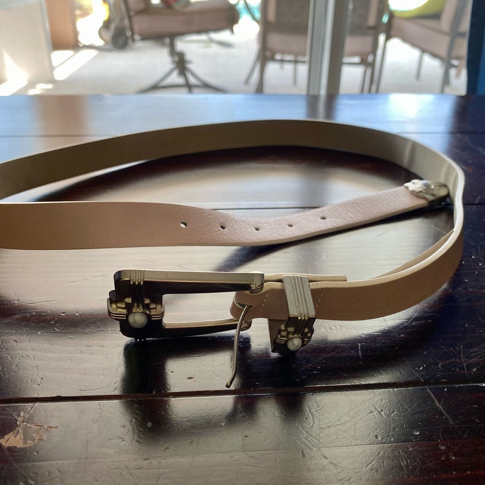 Light Pink Women’s Belt with Gemstone